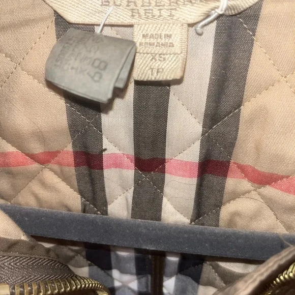 Olive Green XS Authentic Burberry Brit jacket